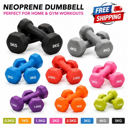 New neoprene dumbbell - new, hex
