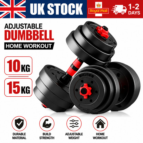 10kg 15kg adjustable - 10kg/15kg, dumbbell