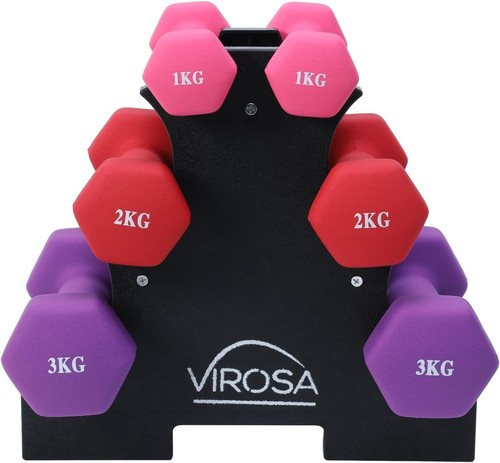 Neoprene dumbbells set 1kg - set,