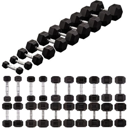 Hex dumbbells cast iron - hex,
