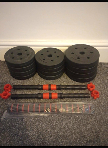20kg adjustable dumbbell set - 20kg,