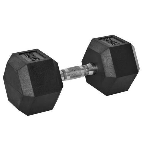 Homcom 20kg single rubber - rubber, hex