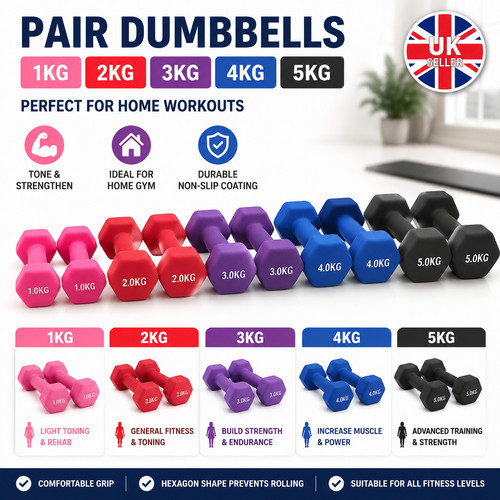 Neoprene dumbbells pair iron - dumbbells,