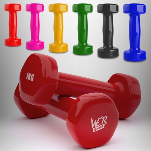 5kg vinyl dumbbell set ladies - 5kg,