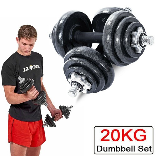 Lions iron 20kg dumbbells set - dumbbells,