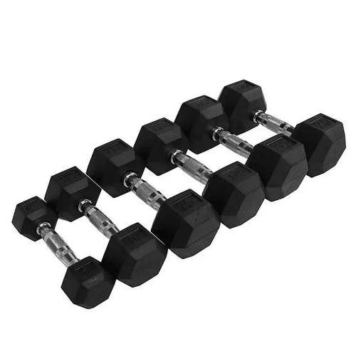 Hex dumbbells cast - cast, iron