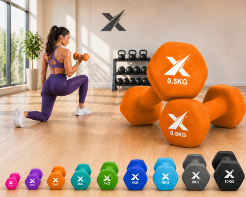 Xn8 neoprene dumbbells pair - neoprene,