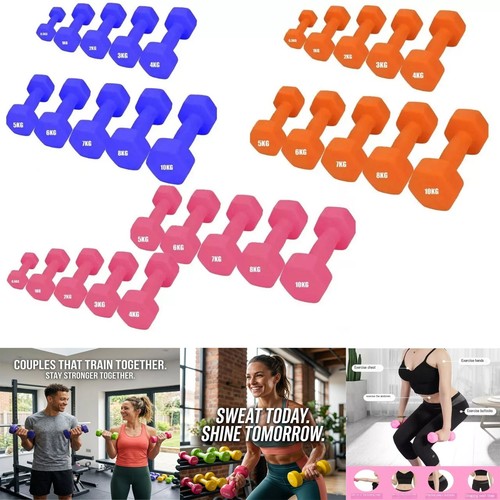 Neoprene dumbbells set - neoprene,