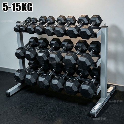 2pcs hex dumbbells - hex, cast