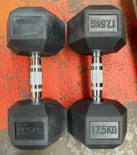 Hex dumbbells 5kgx2 pair - hex, 17.5kgx2