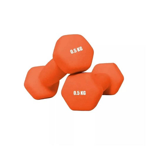 Neoprene dumbbells 5kg x2 - neoprene,