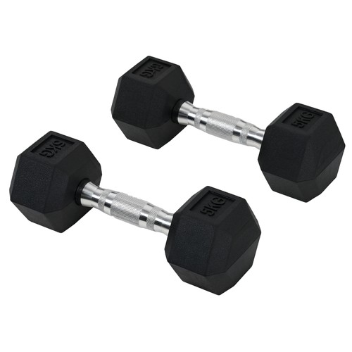 Homcom hexagonal dumbbells - hexagonal, kit