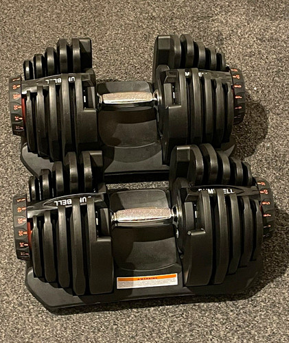 Adjustable dumbbell set - dumbbell, pair