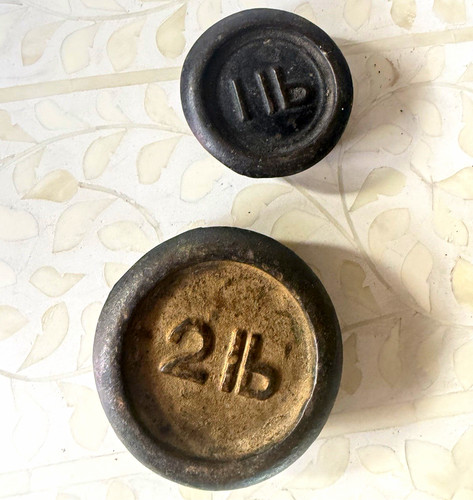 Metal scale weights set 1lb - 1lb, &