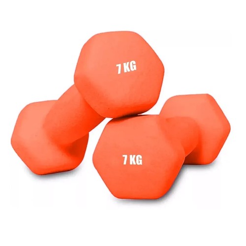 Dumbbell pair 7kg neoprene - x,