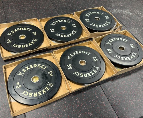 Exersci black bumper plates - bumper,