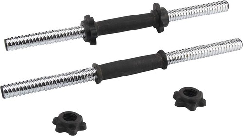 Chrome dumbbell bar handle - 18",