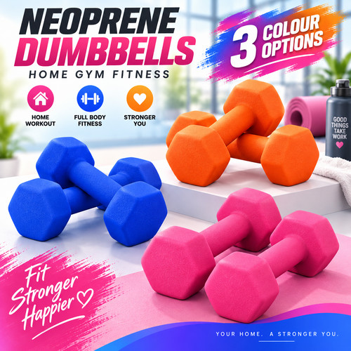 Neoprene dumbbells set iron - set,