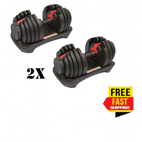 Adjustable dumbbells set - adjustable,